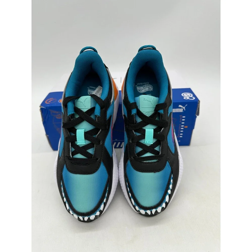 Puma RS-X Hot Wheels Kids Size 3C Blue Black Athletic Shoes 403400 01